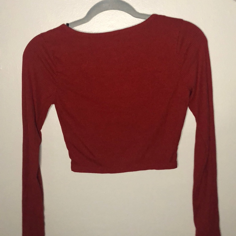 button down crop top - Picture 2 of 2